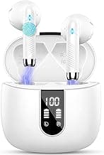 Wireless Earbuds, Bluetooth 5.4 Headphones NEW Wireless Headphones with 4 ENC Mic, 56H Bluetooth Earphones in Ear Noise Cancelling Deep Bass, Mini Ear Buds Bluetooth Earbuds IP7 Waterproof LED Display